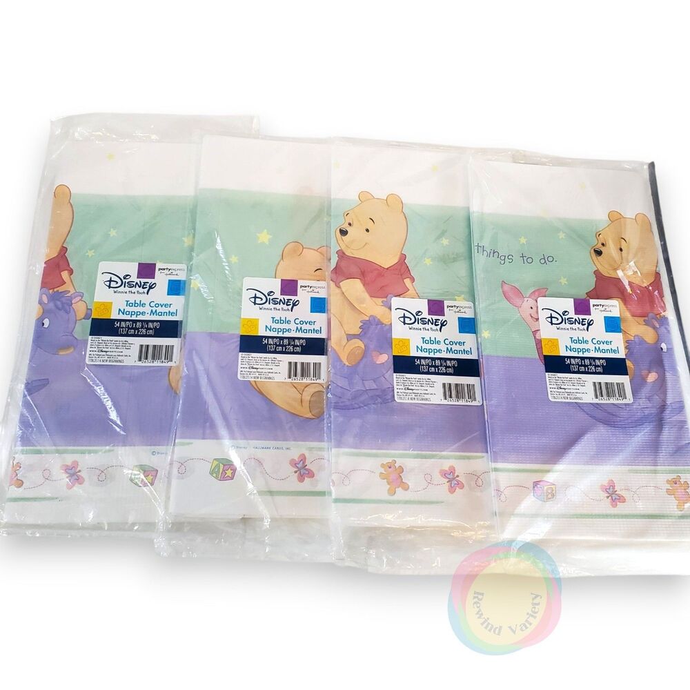Vintage Hallmark Winnie the Pooh Table Cover 54x89